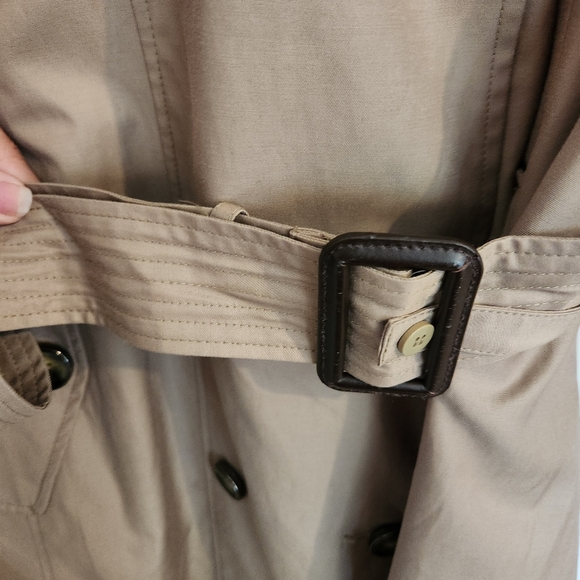 London Fog Double-Breasted Trench Coat - Size‎ Large - Picture 11 of 16